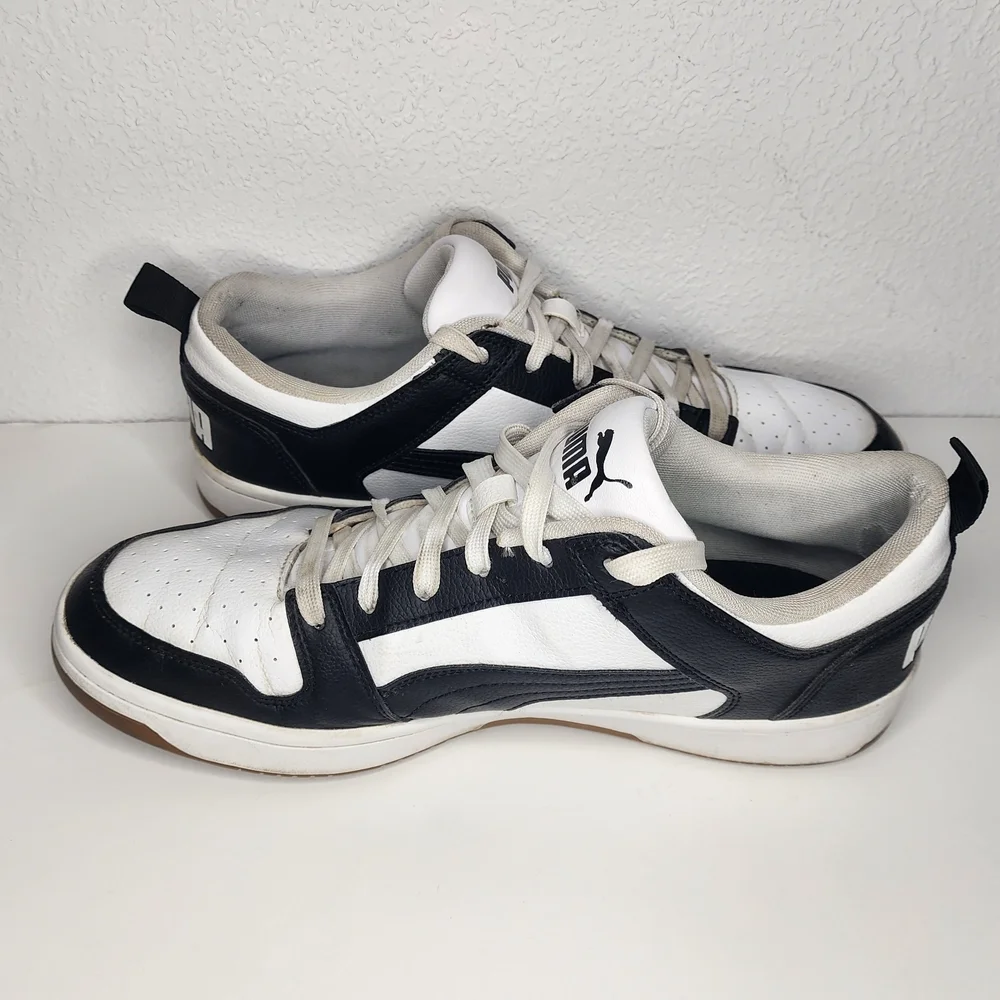 PUMA Rebound LayUp SL Low White Black Mens Sz 11.5 Athletic Shoes Sneakers - Picture 11 of 12